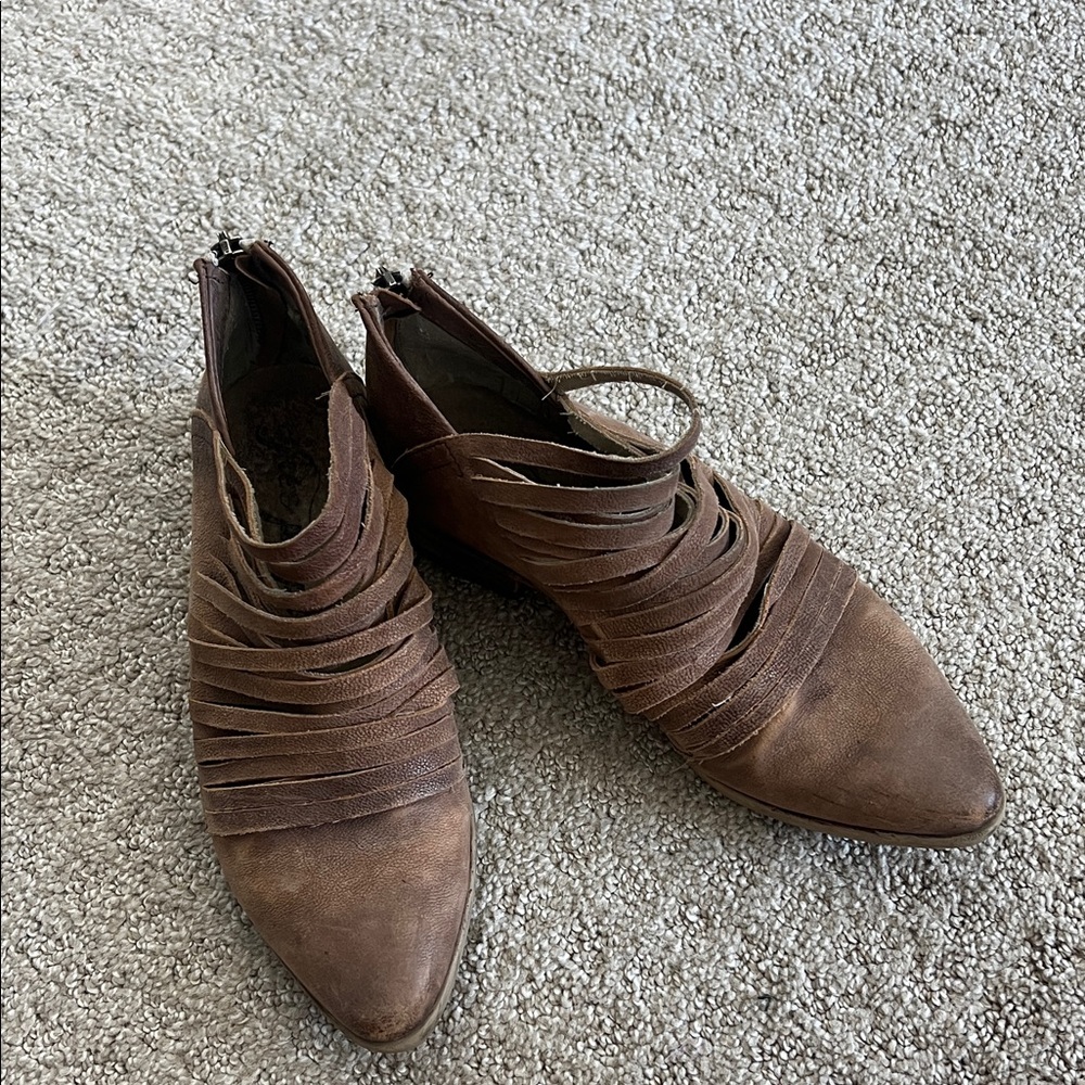 Free People Brown Women's Ankle Boots